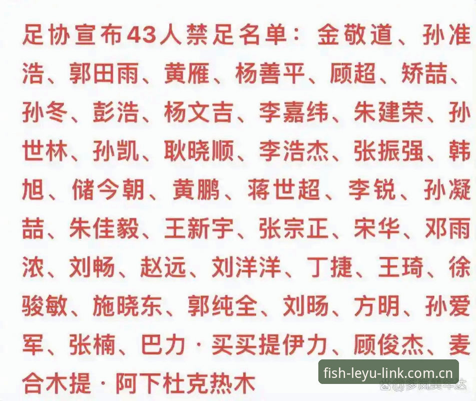 3组关键数据解读足协第三批禁足名单：17人终身禁赛、48人遭受限制、20余家俱乐部牵涉其中